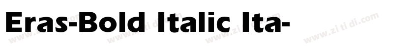 Eras-Bold Italic Ita字体转换
